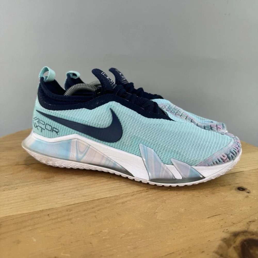 Nike Court React Vapor NXT Womens Size 7.5 Tennis Shoes Athletic Glacier Blue